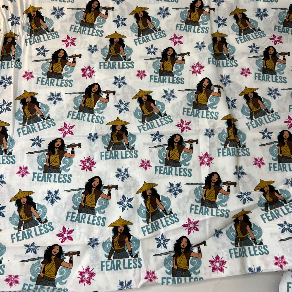Disney Princess Raya Fearless Cotton Fabric 44in x 4Yards Springs Creative‎ 2021